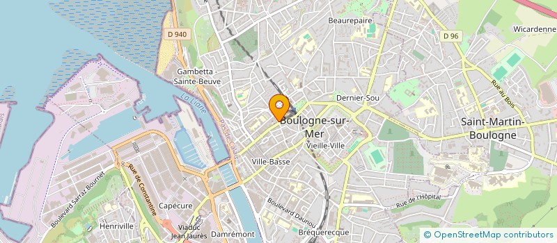 localisation de l'entreprise SCI SOPRIMMO  BOULOGNE-SUR-MER