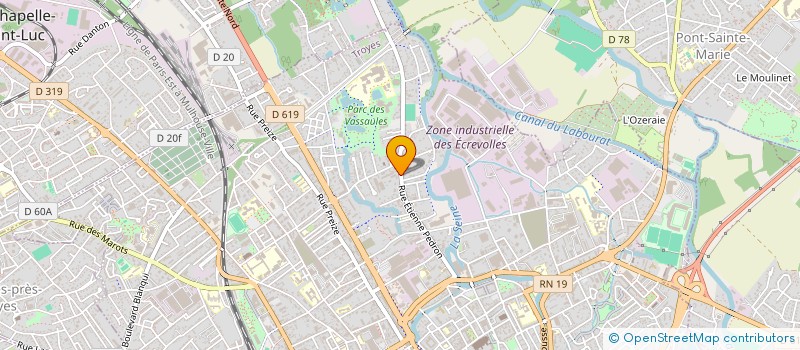localisation de l'entreprise SCI SORA à TROYES