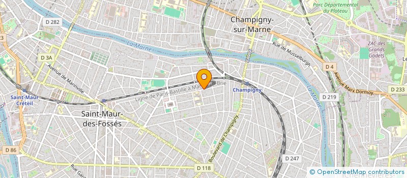 localisation de l'entreprise SCI SORAC-IMMO à SAINT-MAUR-DES-FOSSES