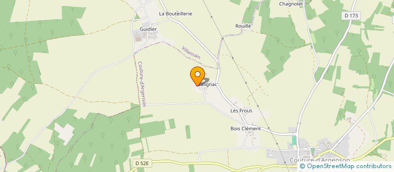 localisation de l'entreprise SCI SORALINE  COUTURE-D ARGENSON