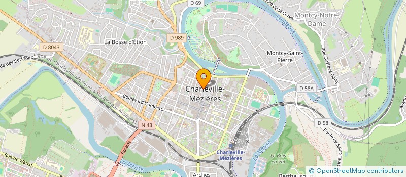 localisation de l'entreprise SCI SORANORD à CHARLEVILLE-MEZIERES