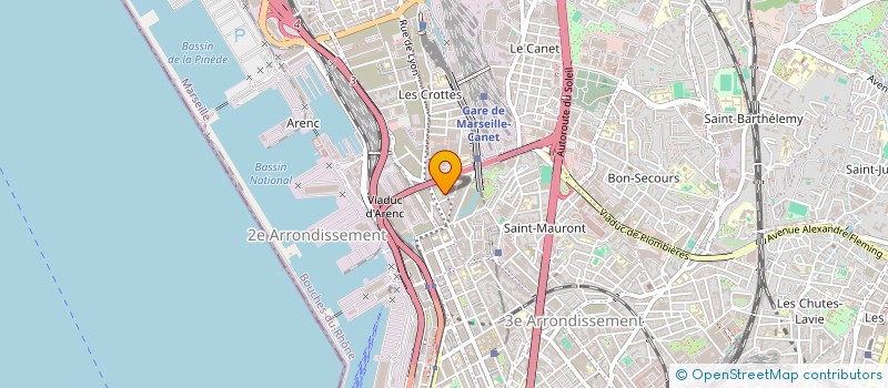 localisation de l'entreprise SCI SORAT à MARSEILLE