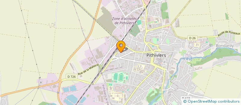 localisation de l'entreprise SCI SORAYAN  PITHIVIERS