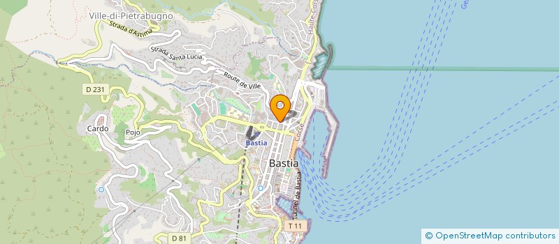 localisation de l'entreprise SCI SORBO à BASTIA