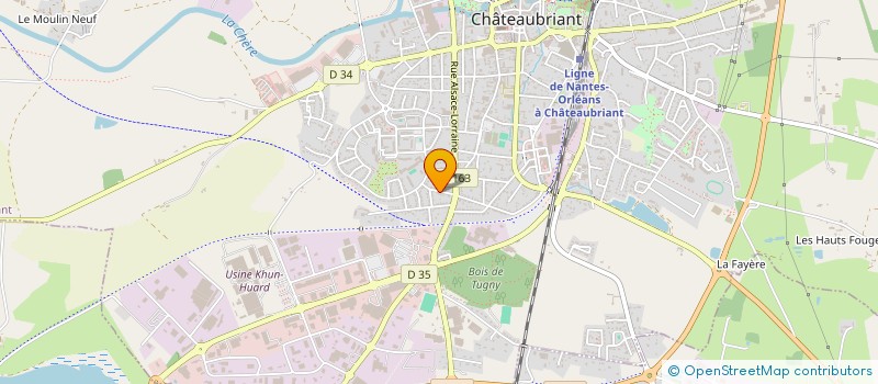 localisation de l'entreprise SCI SORBON  CHATEAUBRIANT