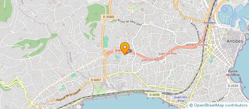 localisation de l'entreprise SCI SORE à ANTIBES