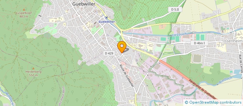 localisation de l'entreprise SCI SOREL  GUEBWILLER