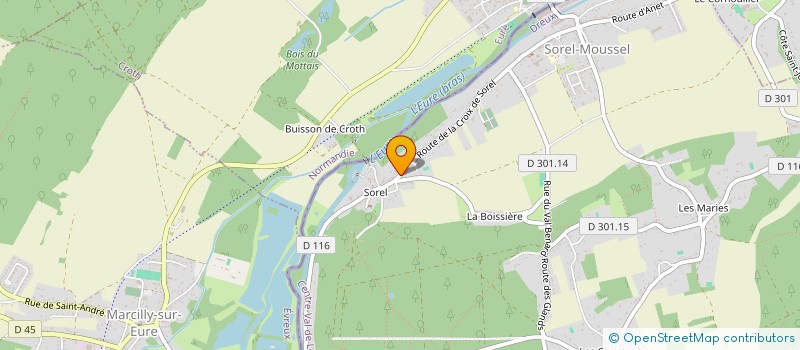 localisation de l'entreprise SCI SOREL à SOREL-MOUSSEL