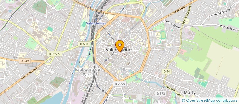 localisation de l'entreprise SCI SORESVAL  VALENCIENNES