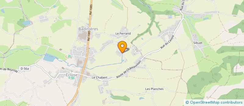 localisation de l'entreprise SCI SORFAL  ECLOSE-BADINIERES