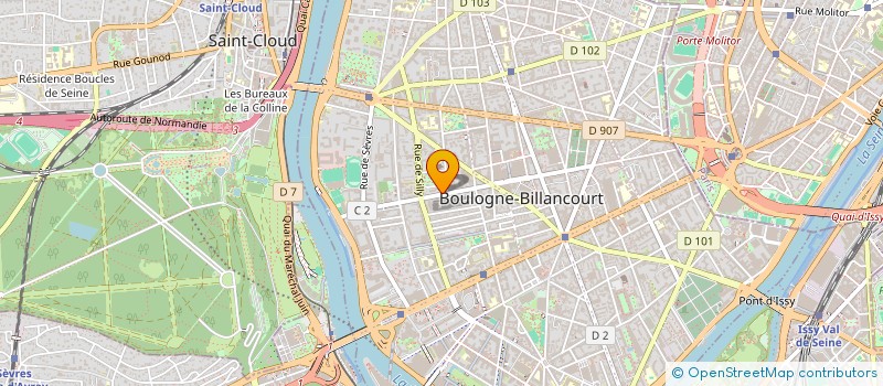 localisation de l'entreprise SCI SORGENTINO à BOULOGNE-BILLANCOURT