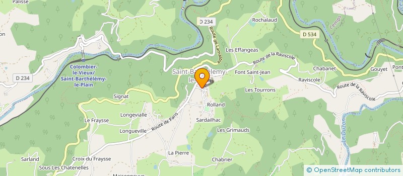 localisation de l'entreprise SCI SORGUIMMO  LE CHAMBON-SUR-LIGNON