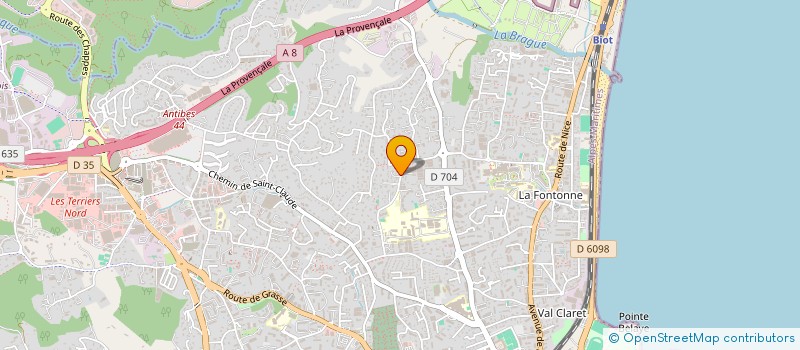 localisation de l'entreprise SCI SORGYMA à ANTIBES