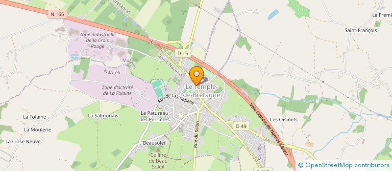 localisation de l'entreprise SCI SORIA  LE TEMPLE-DE-BRETAGNE