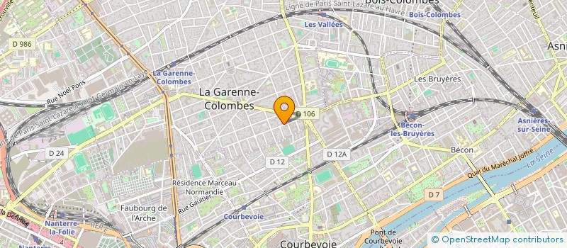 localisation de l'entreprise SCI SORIC à LA GARENNE-COLOMBES