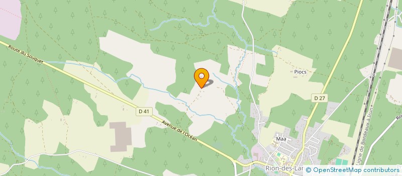 localisation de l'entreprise SCI SORIMO  RION-DES-LANDES