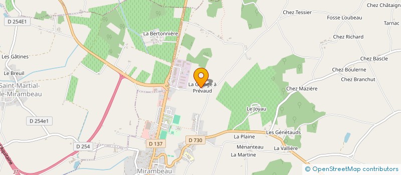 localisation de l'entreprise SCI SORIN  MIRAMBEAU