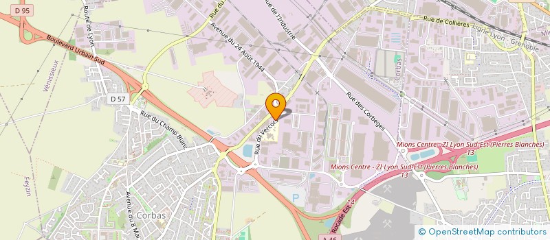 localisation de l'entreprise SCI SORM SASSOLAS à CORBAS