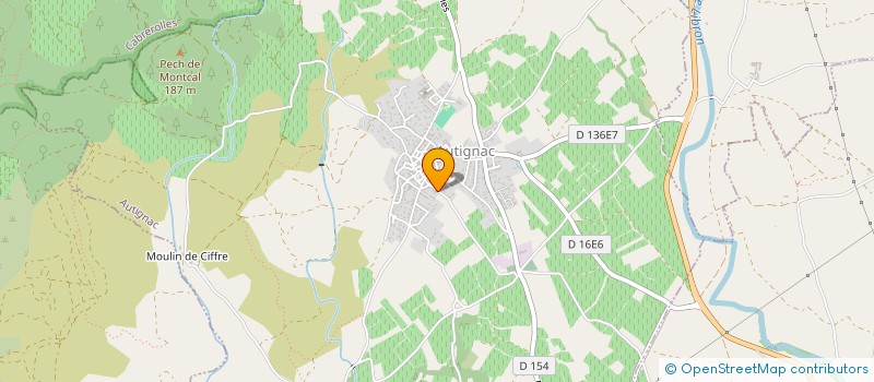 localisation de l'entreprise SCI SORRADEP  AUTIGNAC