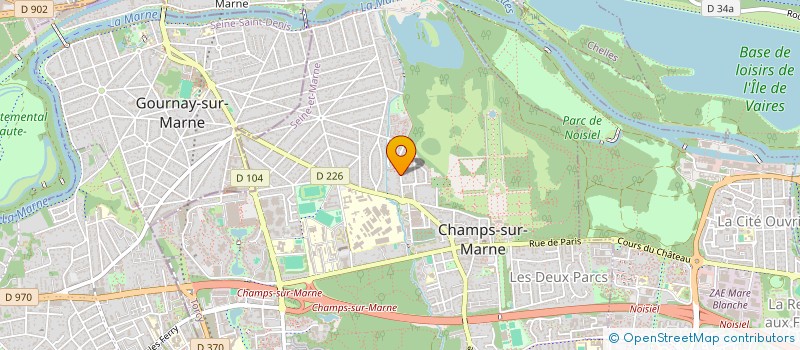 localisation de l'entreprise SCI SORRENTO IMMOBILIARE  CHAMPS-SUR-MARNE