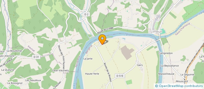 localisation de l'entreprise SCI SORS PLAGE  ALLES-SUR-DORDOGNE