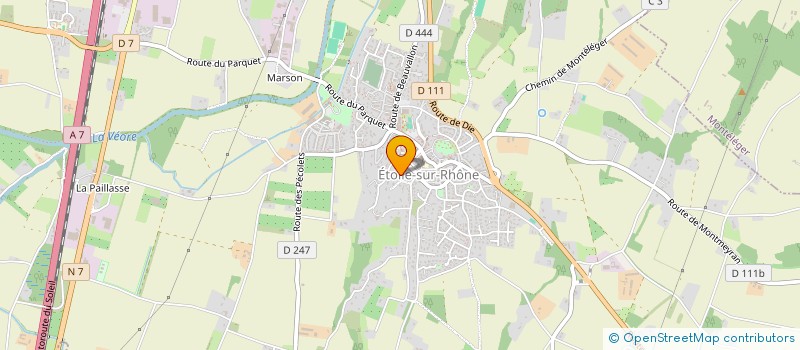 localisation de l'entreprise SCI SORU  ETOILE-SUR-RHONE