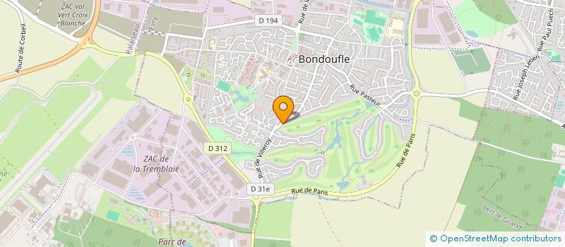 localisation de l'entreprise SCI SOSEFA à BONDOUFLE