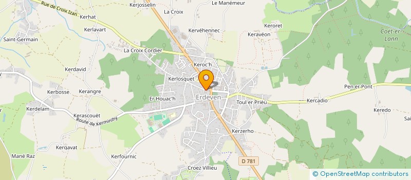 localisation de l'entreprise SCI SOSO AND CO  ERDEVEN