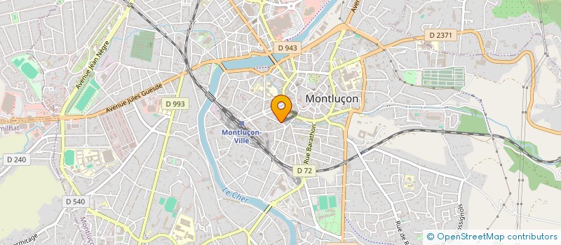 localisation de l'entreprise SCI SOSTEOR à MONTLUCON