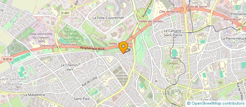 localisation de l'entreprise SCI SOTEMI  CAEN