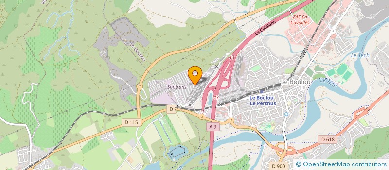 localisation de l'entreprise SCI SOTRADIM à LE BOULOU