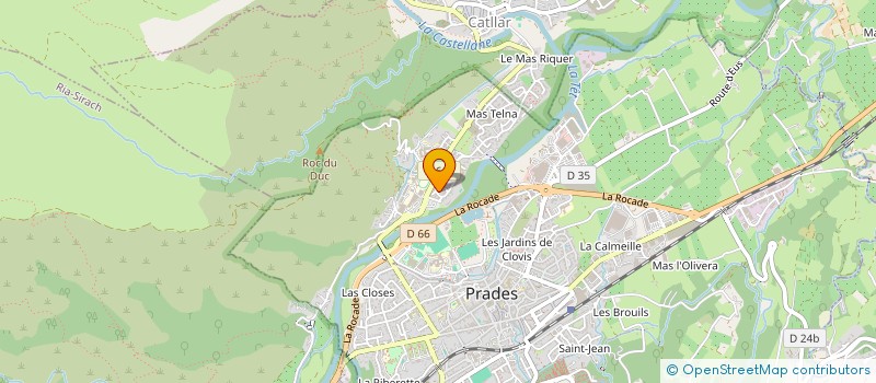 localisation de l'entreprise SCI SOTRAM TWINS  PRADES