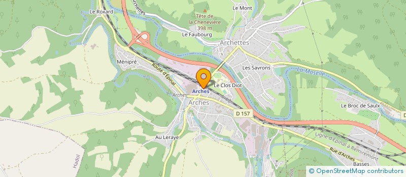 localisation de l'entreprise SCI SOTTADENT  THAON-LES-VOSGES