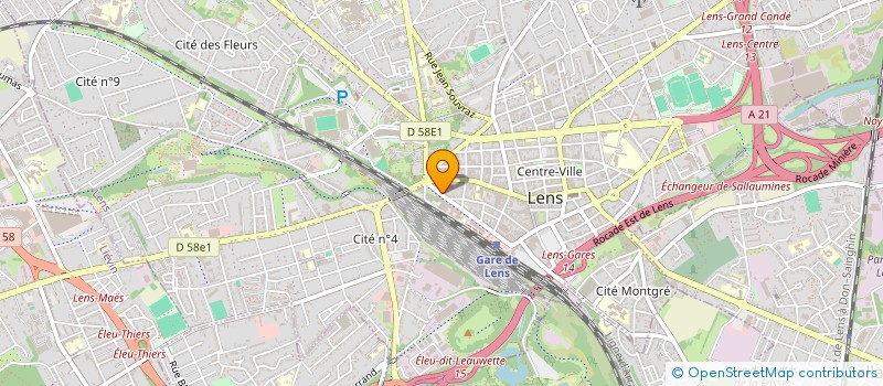 localisation de l'entreprise SCI SOU9  LENS