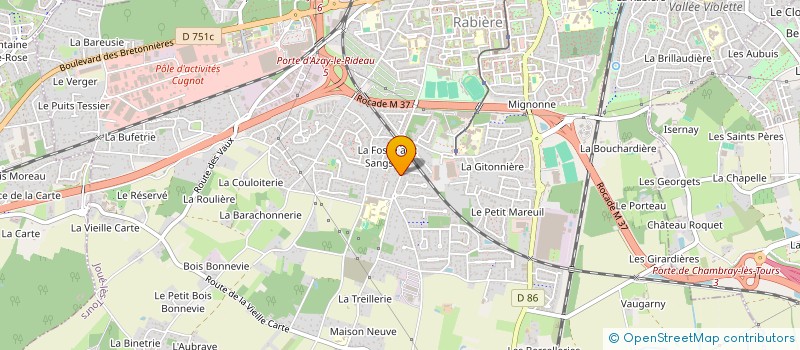 localisation de l'entreprise SCI SOUBERT à JOUE LES TOURS