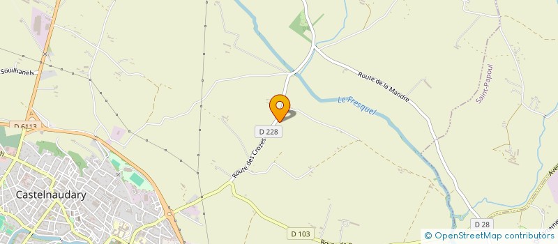 localisation de l'entreprise SCI SOUBIRAN  CASTELNAUDARY