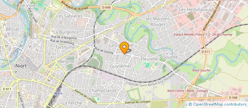 localisation de l'entreprise SCI SOUCHE  NIORT