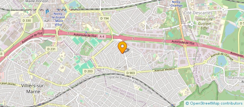 localisation de l'entreprise SCI SOUCHET  NOISY-LE-GRAND