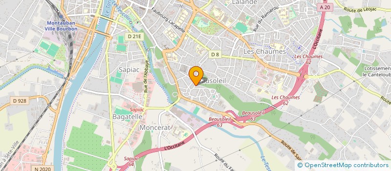 localisation de l'entreprise SCI SOUDENE  MONTAUBAN