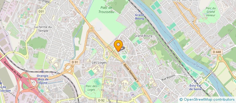 localisation de l'entreprise SCI SOUF'LES à EVRY-COURCOURONNES