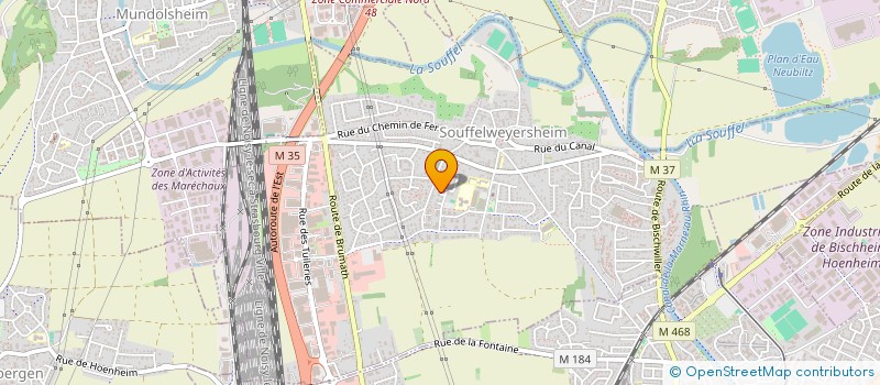 localisation de l'entreprise SCI SOUFFEL.LW  SOUFFELWEYERSHEIM