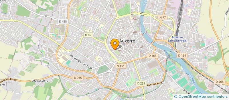 localisation de l'entreprise SCI SOUFFLOT à AUXERRE