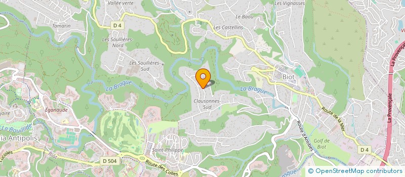 localisation de l'entreprise SCI SOUFFLOTS  BIOT