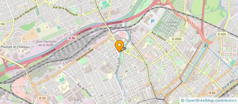 localisation de l'entreprise SCI SOUFIR DI RUZZA  MULHOUSE