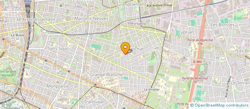 localisation de l'entreprise SCI SOULACOUETTE  LYON