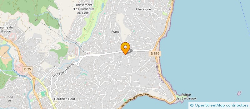 localisation de l'entreprise SCI SOULEIADO à SAINTE-MAXIME