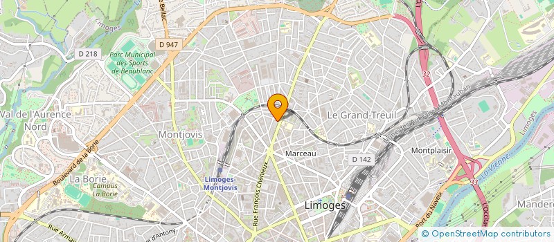 localisation de l'entreprise SCI SOULIEN  LIMOGES