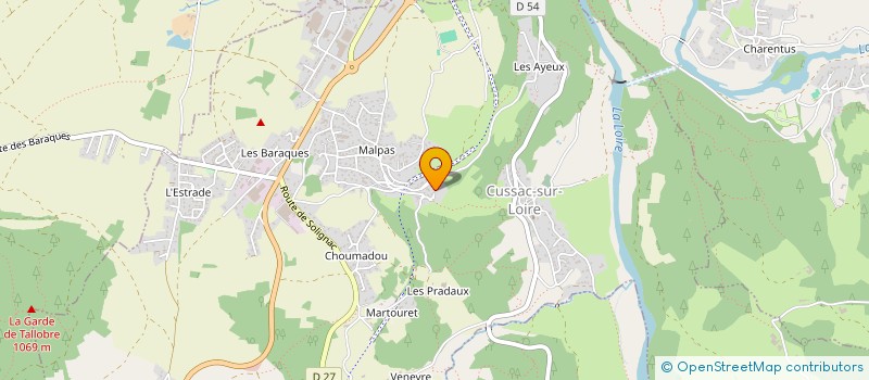 localisation de l'entreprise SCI SOULIER VIVIER  CUSSAC-SUR-LOIRE