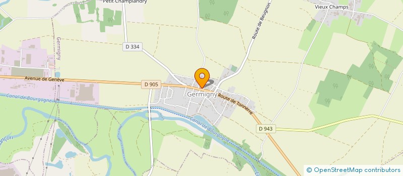 localisation de l'entreprise SCI SOUMAME  GERMIGNY