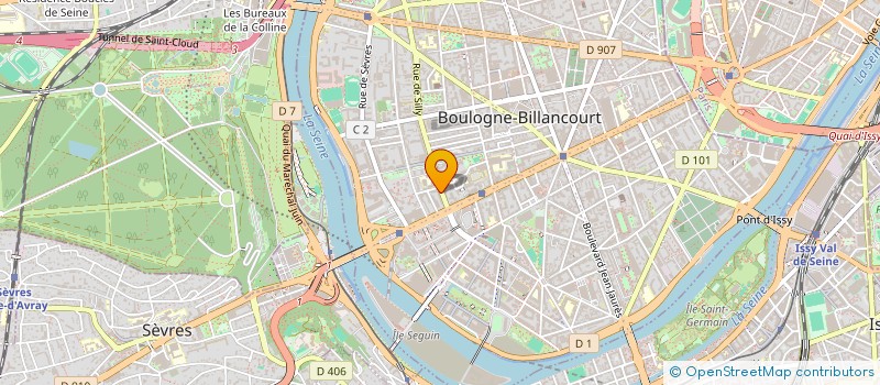 localisation de l'entreprise SCI SOUNDVIEW DRIVE à BOULOGNE-BILLANCOURT